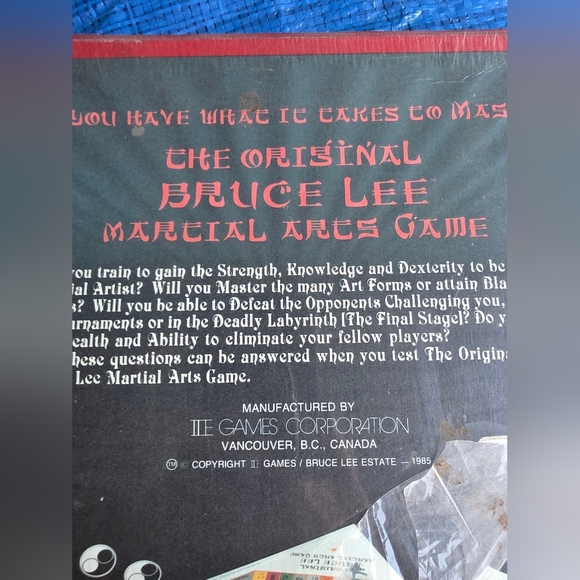 Vintage NWOT Bruce Lee Martial Arts Game Collectors Item - Picture 6 of 11